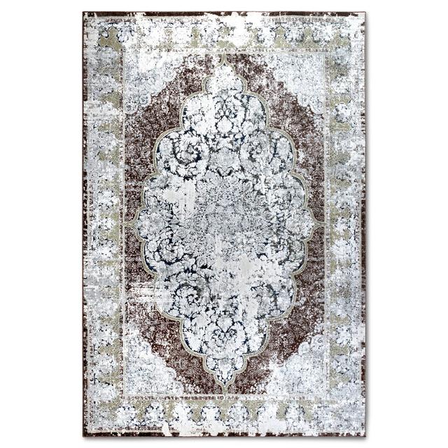 Kollektion 1809 No Pattern And No Solid Colour Machine Woven Brown Area Rug Villeroy & Boch Size: Rectangle 3'7" x 5'5" on Productcaster.