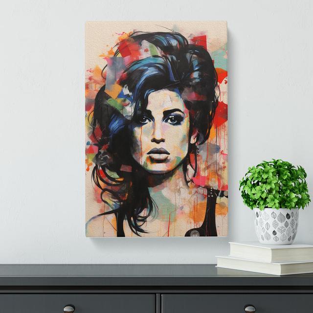 Amy Winehouse Constructivism - Print Marlow Home Co. Size: 60cm H x 40cm W x 3cm D on Productcaster.