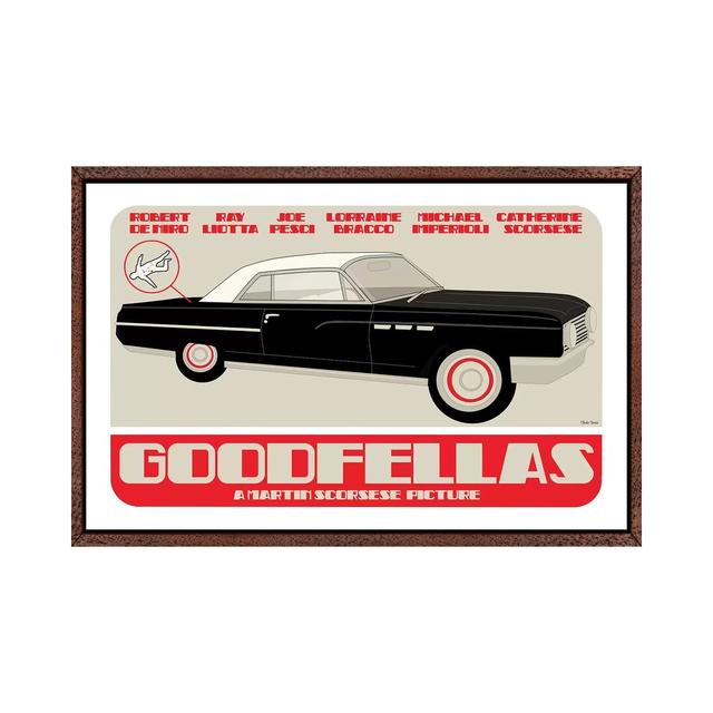 Goodfellas by Claudia Varosio - Graphic Art Print on Canvas Corrigan Studio Format: Classic Brown Wood Framed, Size: 66.04cm H x 101.6cm W x 3.81cm D on Productcaster.