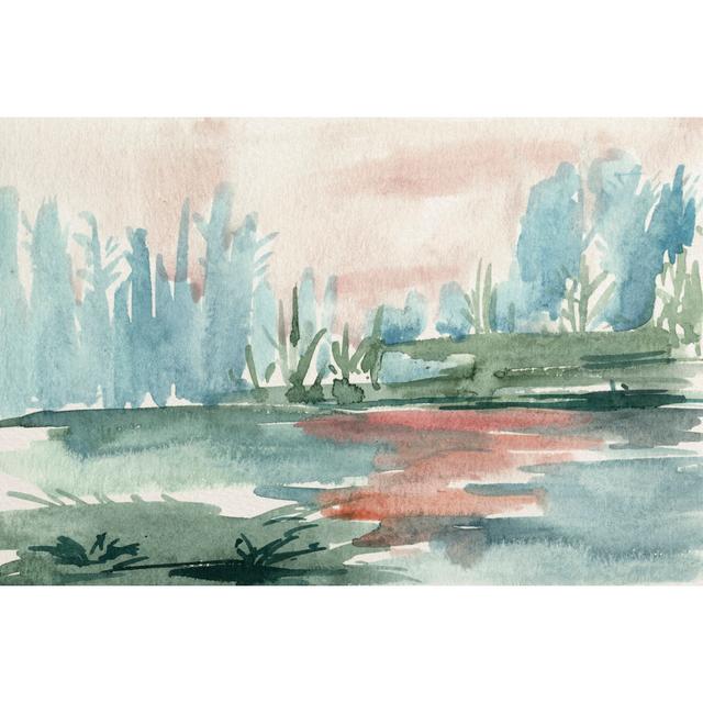 Watercolor Views VI - Wrapped Canvas Painting Rosalind Wheeler Size: 61cm H x 91cm W x 3.8cm D on Productcaster.