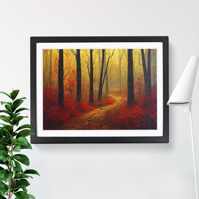 Autumn Forest View Vol.2 - Picture Frame Graphic Art Alpen Home Size: 46cm H x 64cm W x 2cm D, Frame Colour: Black Framed on Productcaster.