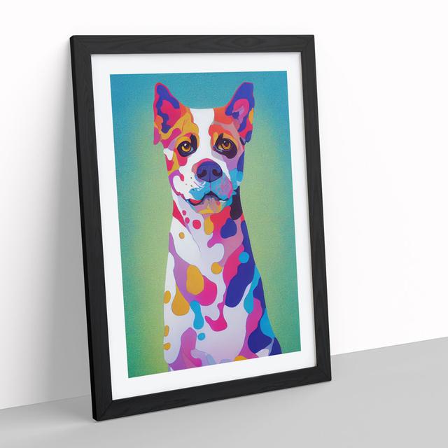 Dog Paint Splash No.1 - Picture Frame Graphic Art 17 Stories Size: 34cm H x 25cm W, Format: Black on Productcaster.