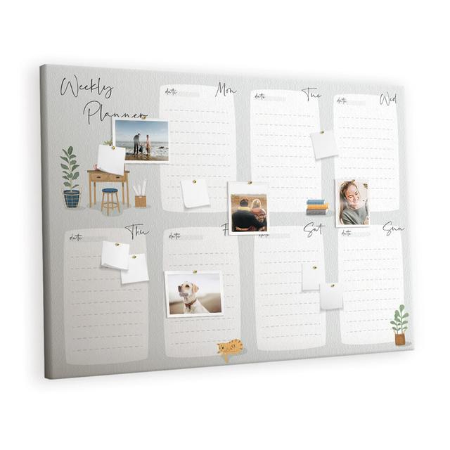 Pudlo Wall Mounted Cork Board East Urban Home on Productcaster.