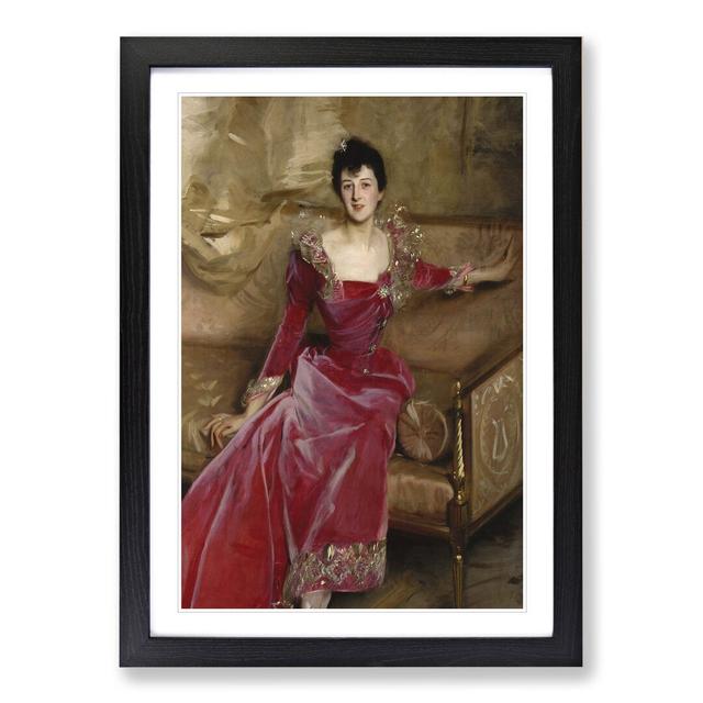 Mrs. Hugh Hammersley by John Singer Sargent - Picture Frame Painting East Urban Home Frame Option: Black Framed, Size: 65cm H x 48cm W x 2cm D on Productcaster.