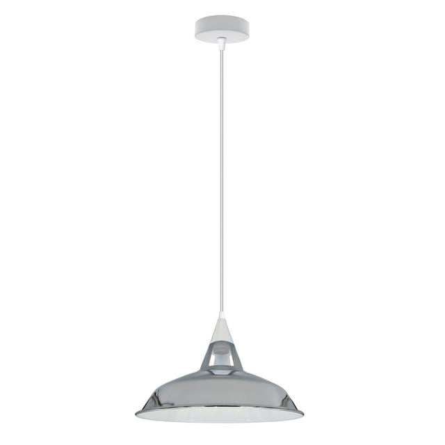 1 - Light Single Pendant Borough Wharf Finish: Chrome, Bulb Included: No on Productcaster.