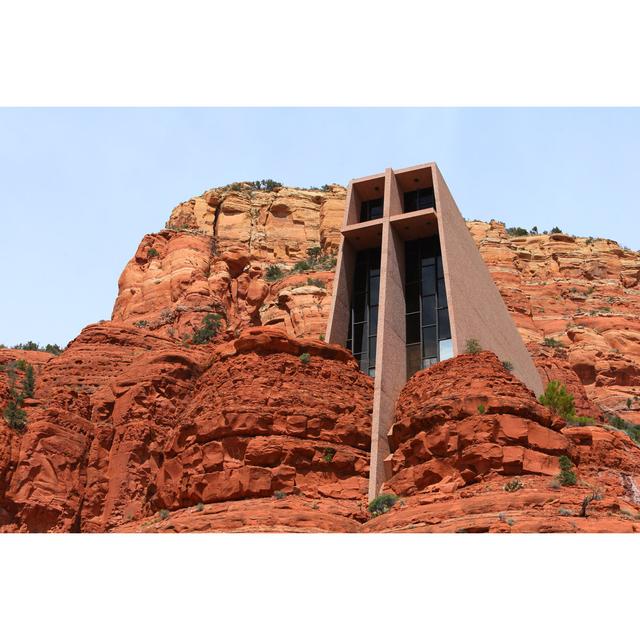 Chapel in Sedona by EarthScape Image Graphy - Wrapped Canvas Photograph Gracie Oaks Size: 61cm H x 91cm W x 3.8cm D on Productcaster.