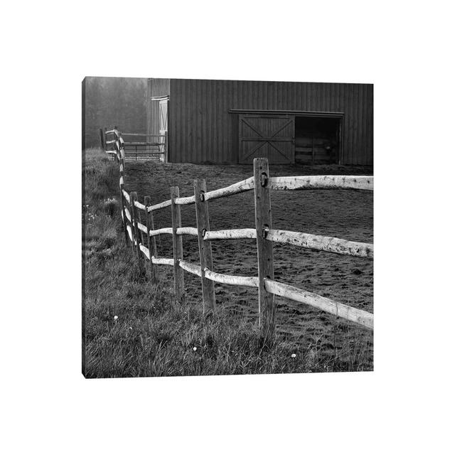 Barn Fence by Chip Forelli - Wrapped Canvas Print Brambly Cottage Size: 45.72cm H x 45.72cm W x 1.905cm D on Productcaster.