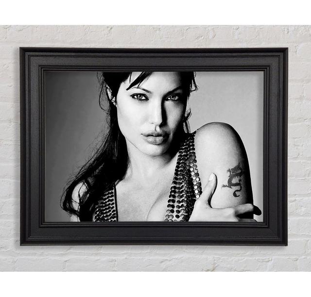 Angelina Jolie Dragon Tattoo - Print Ebern Designs Size: 29.7cm H x 42cm W x 8cm D on Productcaster.