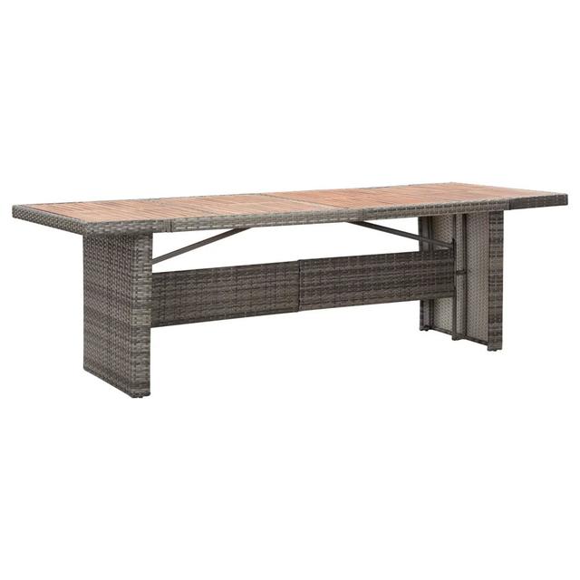 Alula Steel and Rattan Dining Table Dakota Fields on Productcaster.