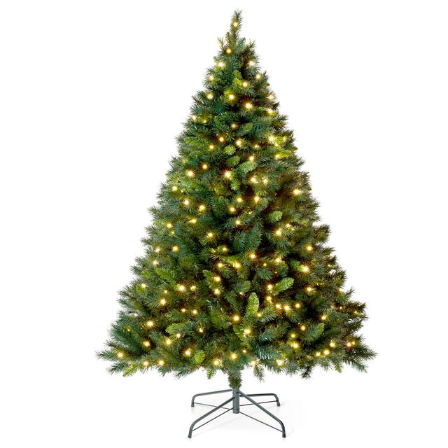 Christmas Tree with LED Lights The Seasonal Aisle Size: 7FT on Productcaster.