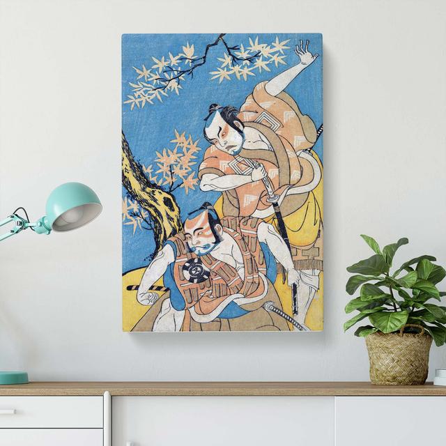 Otokoyama Yunzei Kurabe by Katsukawa Shunsho - Wrapped Canvas Painting Print East Urban Home Size: 50cm H x 35cm W x 3cm D on Productcaster.