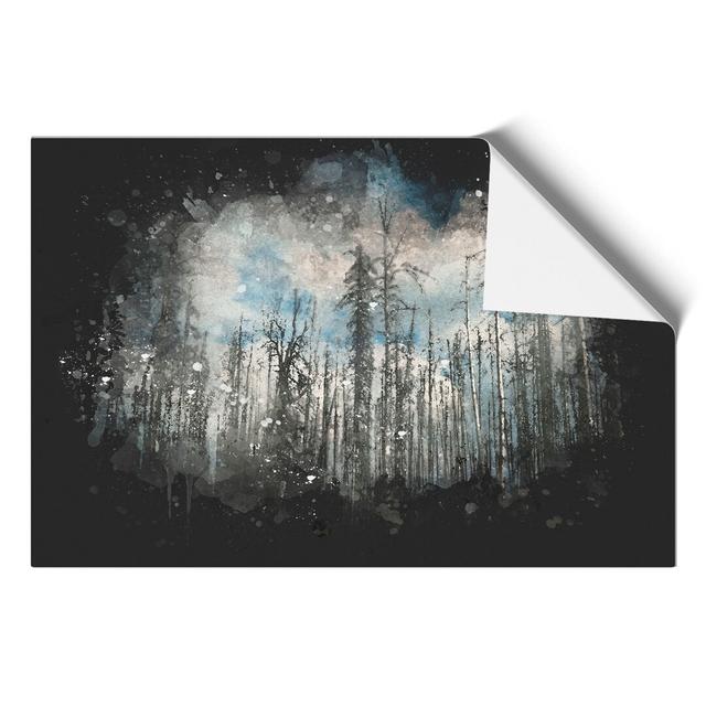 Winter Forest Vol.2 Paint Splash - Unframed Graphic Art East Urban Home Size: 21cm H x 30cm W x 0.1cm D on Productcaster.