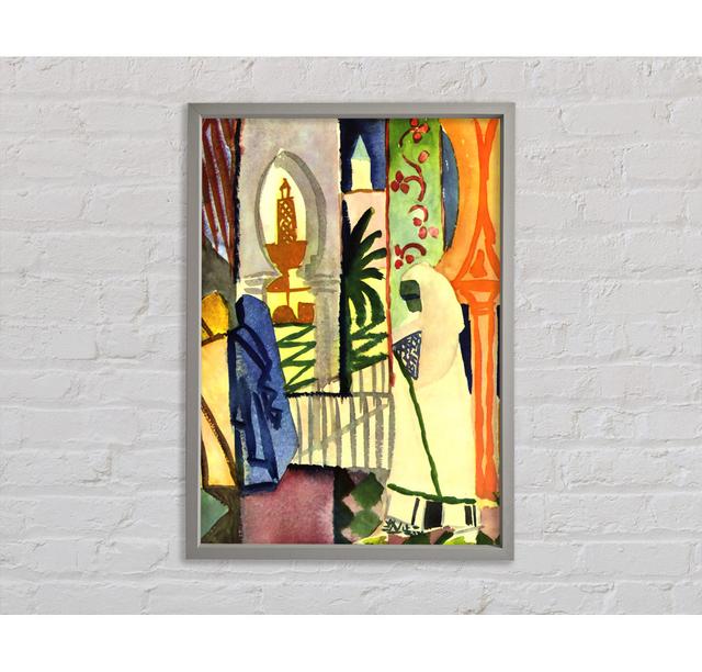 August Macke In The Temple Hall 1 - Single Picture Frame Art Prints on Canvas Rosalind Wheeler Size: 141.4cm H x 100cm W on Productcaster.