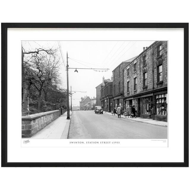 Swinton, Station Street C1955 by Francis Frith - Single Picture Frame Print The Francis Frith Collection Size: 60cm H x 80cm W x 2.3cm D on Productcaster.