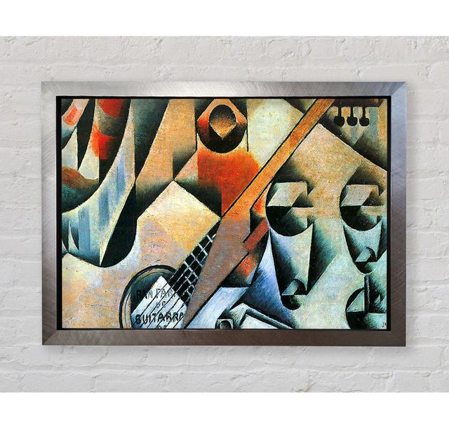 Juan Gris Banjo (Guitar) and Glasses - Single Picture Frame Art Prints Bright Star Size: 84.1cm H x 118.9cm W x 3.4cm D on Productcaster.