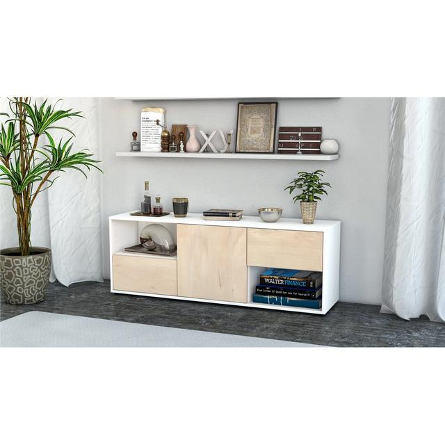 Wurth TV Stand for TVs up to 60" Brayden Studio Colour: Cedar / Matte White on Productcaster.