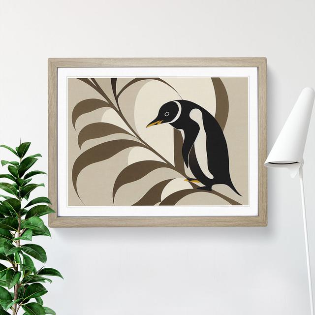 Penguin Art Nouveau Vol.1 Abstract - Picture Frame Graphic Art Marlow Home Co. Size: 46cm H x 64cm W x 2cm D, Frame Colour: Oak on Productcaster.