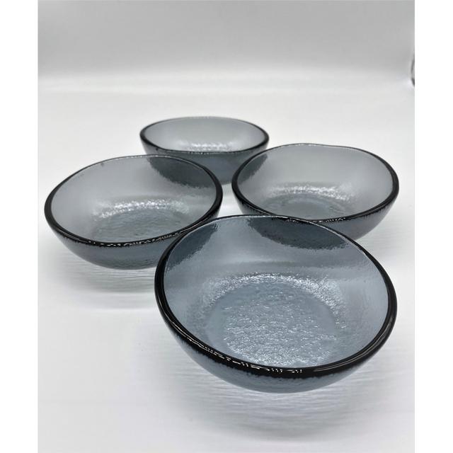 Small Glass Bowls (Set of 4) Metro Lane Colour: Transparent Grey on Productcaster.