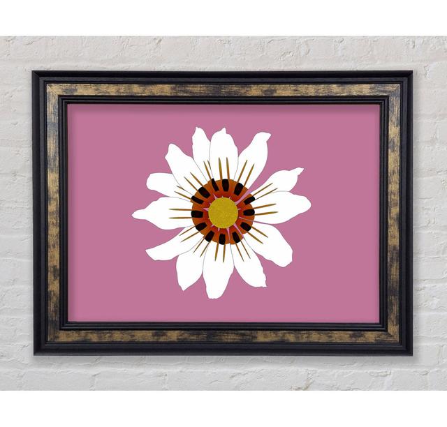 White Daisy - Single Picture Frame Art Prints Bright Star Colour: Pink, Size: 59.7cm H x 84.1cm W x 8cm D on Productcaster.