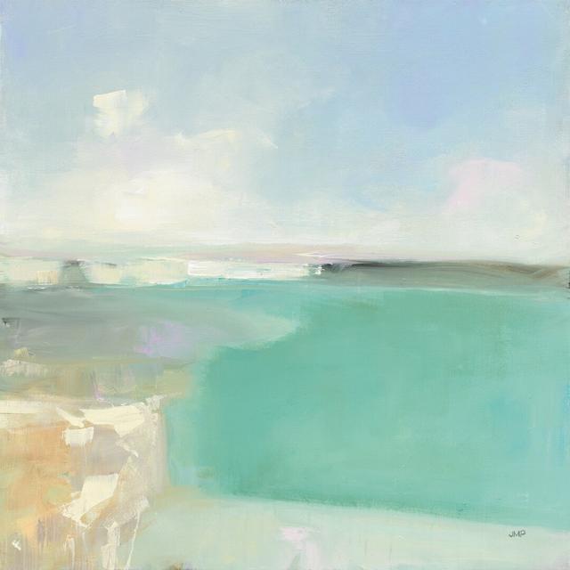 Summer Coastline by Julia Purinton - Wrapped Canvas Painting Print Highland Dunes Size: 51cm H x 51cm W on Productcaster.