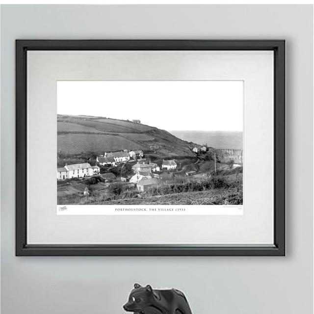 'Porthoustock, the Village C1933' - Picture Frame Photograph Print on Paper The Francis Frith Collection Size: 40cm H x 50cm W x 2.3cm D on Productcaster.