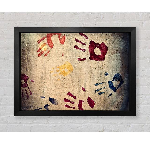 Handprints - Print Latitude Vive Size: 59.7cm H x 84.1cm W x 3.4cm D on Productcaster.