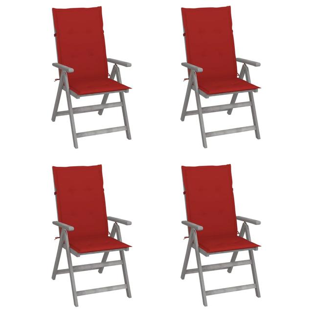 Verstellbarer Campingstuhl Aili (Set of 4) Rosalind Wheeler Farbe (Bezug): Rot on Productcaster.