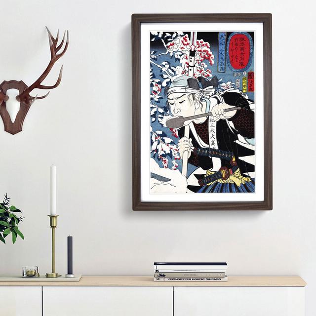 Muramatsu Sandayu Takanao by Utagawa Kuniyoshi - Picture Frame Painting Print East Urban Home Size: 36cm H x 27cm W x 2cm D, Frame Option: Walnut Fram on Productcaster.