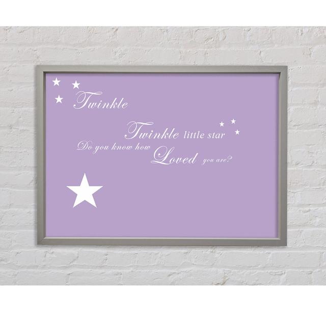 Single Picture Frame Art Prints on Canvas Bright Star Colour: Lilac, Size: 100cm H x 141.4cm W x 3.3cm D on Productcaster.