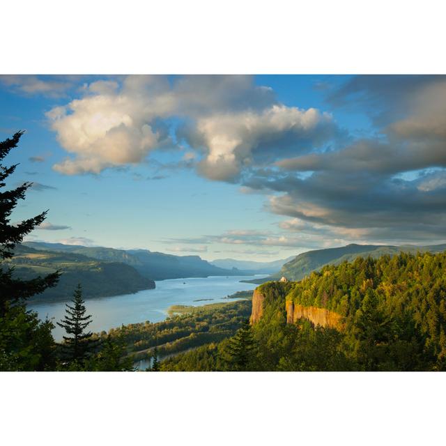 Vista House in Columbia by Willard - Wrapped Canvas Photograph Alpen Home Size: 30cm H x 46cm W on Productcaster.