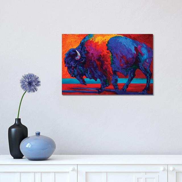 Abstract Bison by Marion Rose - Print on Canvas Latitude Run Format: Wrapped Canvas, Size: 30.48cm H x 45.72cm W x 1.91cm D on Productcaster.