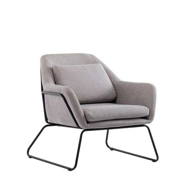 Cambell Armchair Zipcode Design Upholstery Colour: Grey on Productcaster.