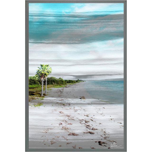 S and B Beach - Single Picture Frame Art Prints House of Hampton Frame Option: Grey, Size: 61cm H x 41cm W x 4cm D on Productcaster.