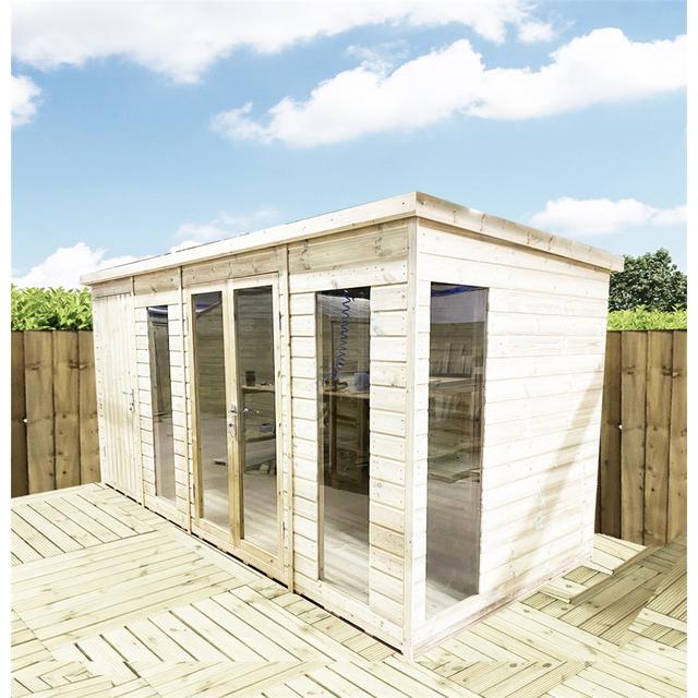 Marlborough 15 x 10 Ft. Summer House Bedford Sheds on Productcaster.