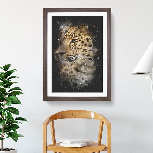 Leopard Vol.1 - Picture Frame Graphic Art East Urban Home Frame Option: Walnut Framed, Size: 65cm H x 48cm W x 2cm D on Productcaster.