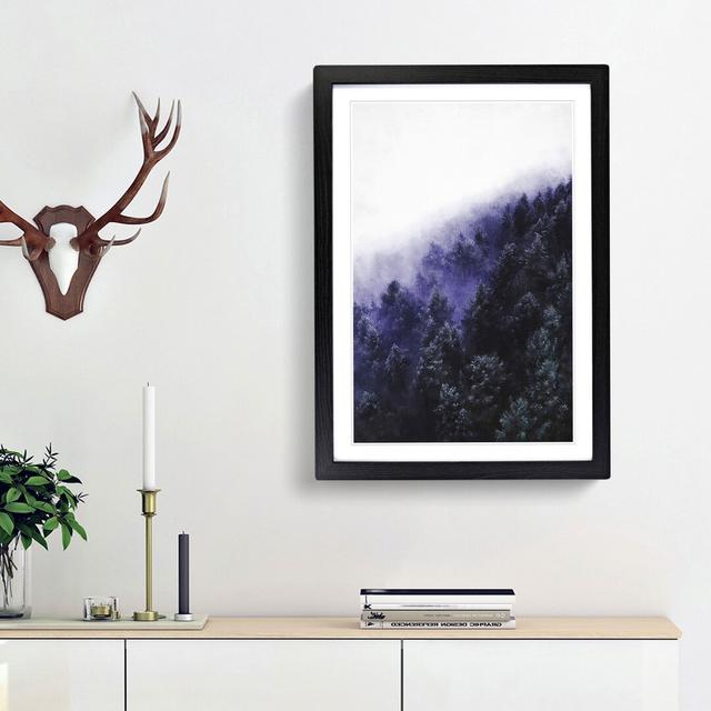 Forest Fog in Germany - Picture Frame Painting Print East Urban Home Frame Option: Black Framed, Size: 63cm H x 45cm W x 2cm D on Productcaster.