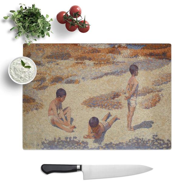 The Beach at Cabasson by Henri-Edmond Cross Chopping Board East Urban Home Size: 28.5cm W x 39cm L on Productcaster.