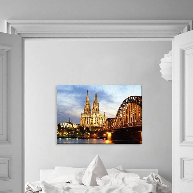 Cologne Print on Canvas East Urban Home Quality: Premium, Size: 80cm L x 120cm W x 2cm D on Productcaster.