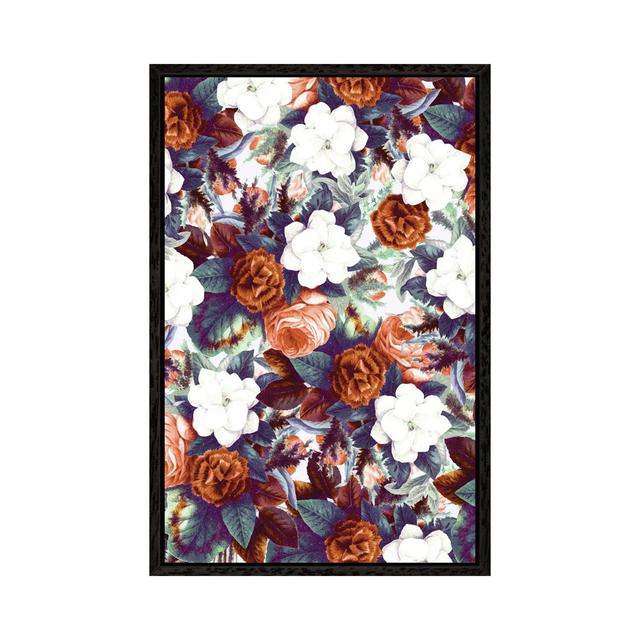 Floral Wonder Ivy Bronx Format: Black Floated Frame, Size: 101.6cm H x 66.04cm W x 3.81cm D on Productcaster.