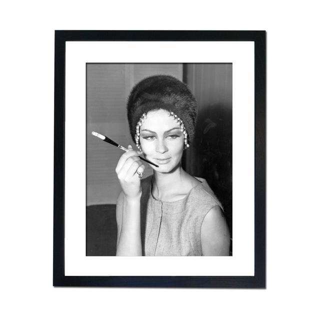 'Mink Hat 1962' Framed Photographic Print East Urban Home on Productcaster.