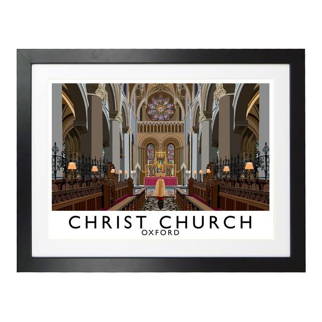 'inside Christ Church' Graphic Art East Urban Home Format: Black Wood Frame, Size: 33.5 cm H x 43.5 cm W x 2.2 cm D on Productcaster.