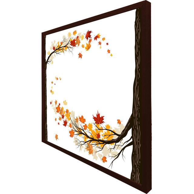 Blasdell Autumn Trees - Print ClassicLiving Size: 31cm H x 31cm W x 4cm D, Format: Brown Framed on Productcaster.