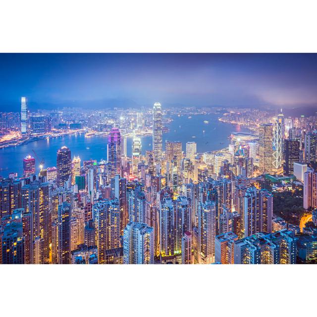 Erhardt Hong Kong China City by SeanPavonePhoto - Wrapped Canvas Photograph 17 Stories Size: 30cm H x 46cm W x 3.8cm D on Productcaster.