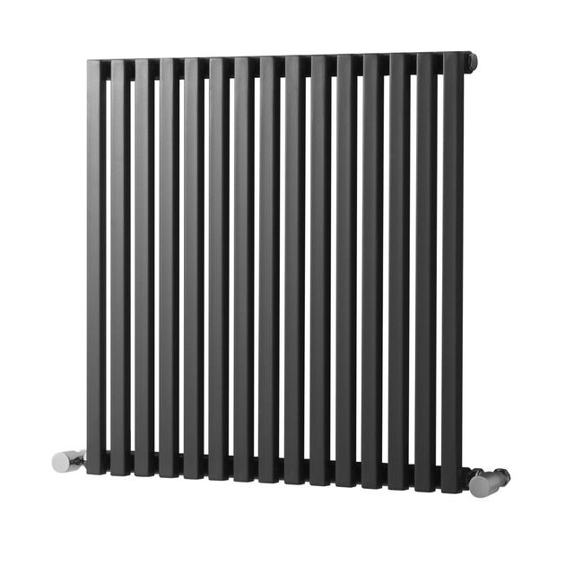 Horizontal Designer Radiator (Set of 2) Towelrads Size: 60cm H x 99cm W x 12cm D, Finish: Gun Metal on Productcaster.