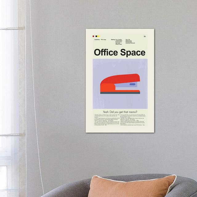 Office Space by Erin Hagerman - Wrapped Canvas Graphic Art Print Happy Larry Size: 66.04cm H x 45.72cm W x 3.81cm D on Productcaster.