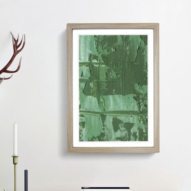 Abstract Art Painting Vol.445 by S.Johnson - Picture Frame Painting Print East Urban Home Size: 65cm H x 48cm W x 2cm D, Frame Option: Oak Framed on Productcaster.