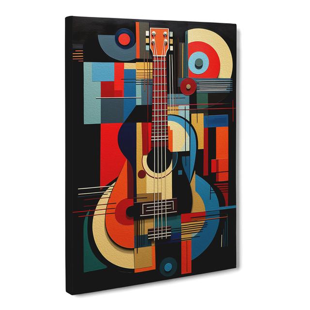 Guitar Constructivism - Print Metro Lane Size: 60cm H x 40cm W x 3cm D on Productcaster.