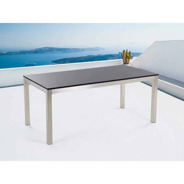 Chetna Stainless Steel Dining Table Dakota Fields Colour: Black on Productcaster.