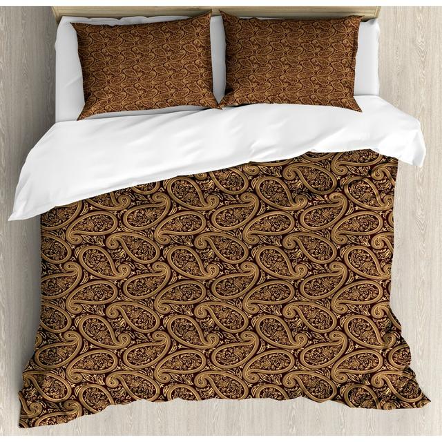 Kensa No Pattern [EU ONLY] Duvet Cover Set with Pillowcases Marlow Home Co. Size: Kingsize - 2 Standard Pillowcases on Productcaster.