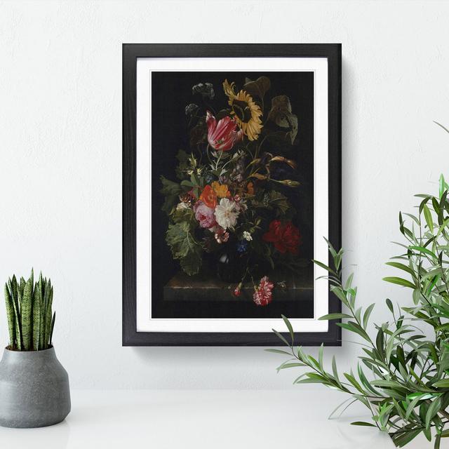 Still Life with Flowers Vol.5 by Maria Van Oosterwijk - Picture Frame Painting East Urban Home Frame Option: Black, Size: 36cm H x 27cm W x 2cm D on Productcaster.